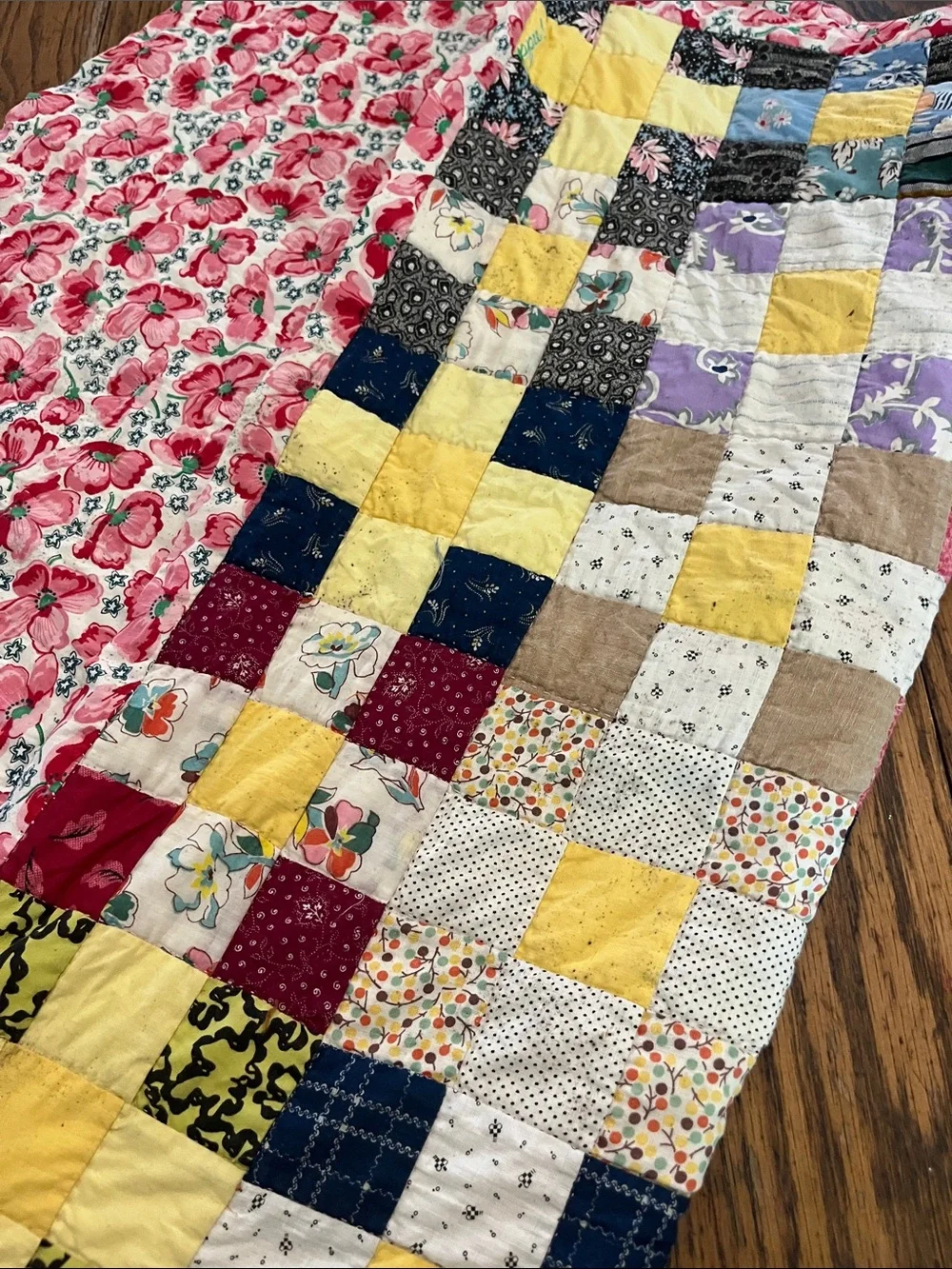 Vintage patchwork mini beautiful handmade